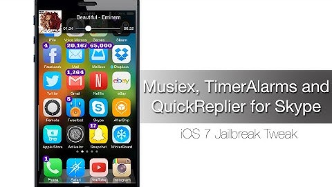 Jailbreak Tweak Roundup Musiex, TimerAlarms and QuickReplier for Skype - iPhone Hacks