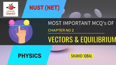 NET | FAST | PIEAS | MOST IMPORTANT MCQs | CHAPTER 2 | VECTORS & EQUILIBRIUM