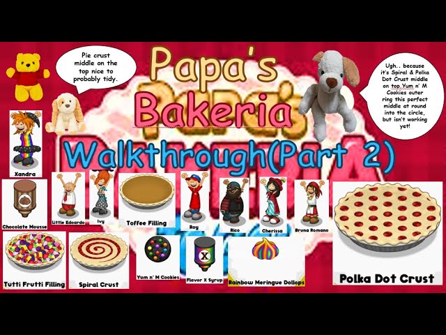 Papa's Bakeria - Papa Louie 10th Anniversary By Flipline Studios  Walkthrough 