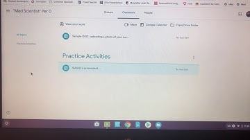 Submit a screenshot to Google Classroom using a Chromebook