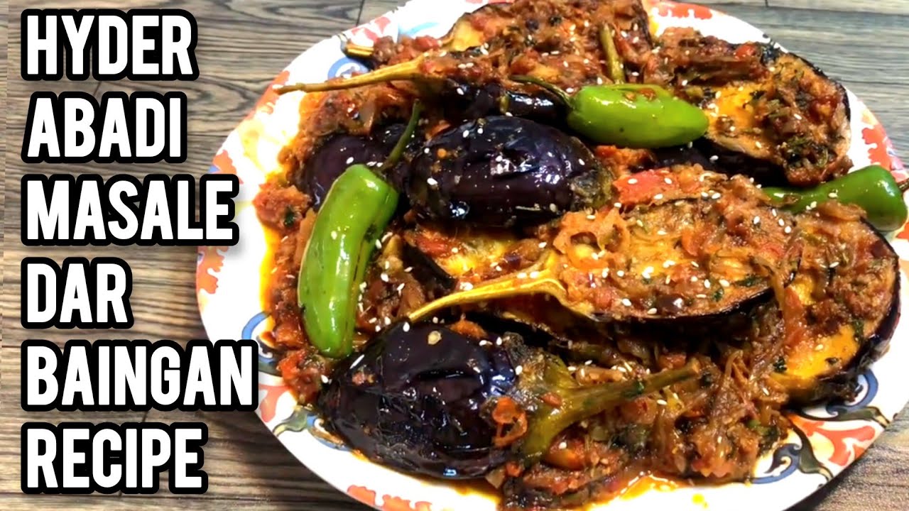 Haderabadi Baingan recipe How to make Baingan ki sabzi Bhagary