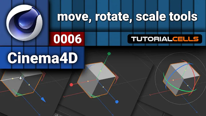 0006. the move, rotate, scale tools in cinema 4d