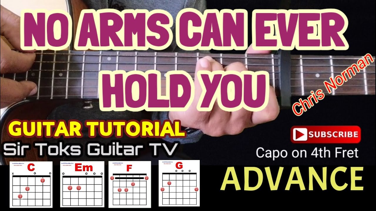 No Arms Can Ever Hold You Advance Guitar Tutorial Chris Norman With Lyrics And Chords Youtube