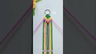 Full DIY Macrame Fish Keychain 🌿🩷 #diy #macrame #shorts #shortsfeed #ytshorts Update