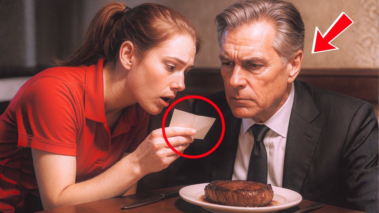 Магнат пошёл под прикрытием, чтобы заказать стейк, но официантка подсунула ему записку, которая в...