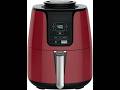 4QT Air Fryer Countertop Oven 1550W Multi Function Dehydrate Roast Bake Dishwasher Safe Compact