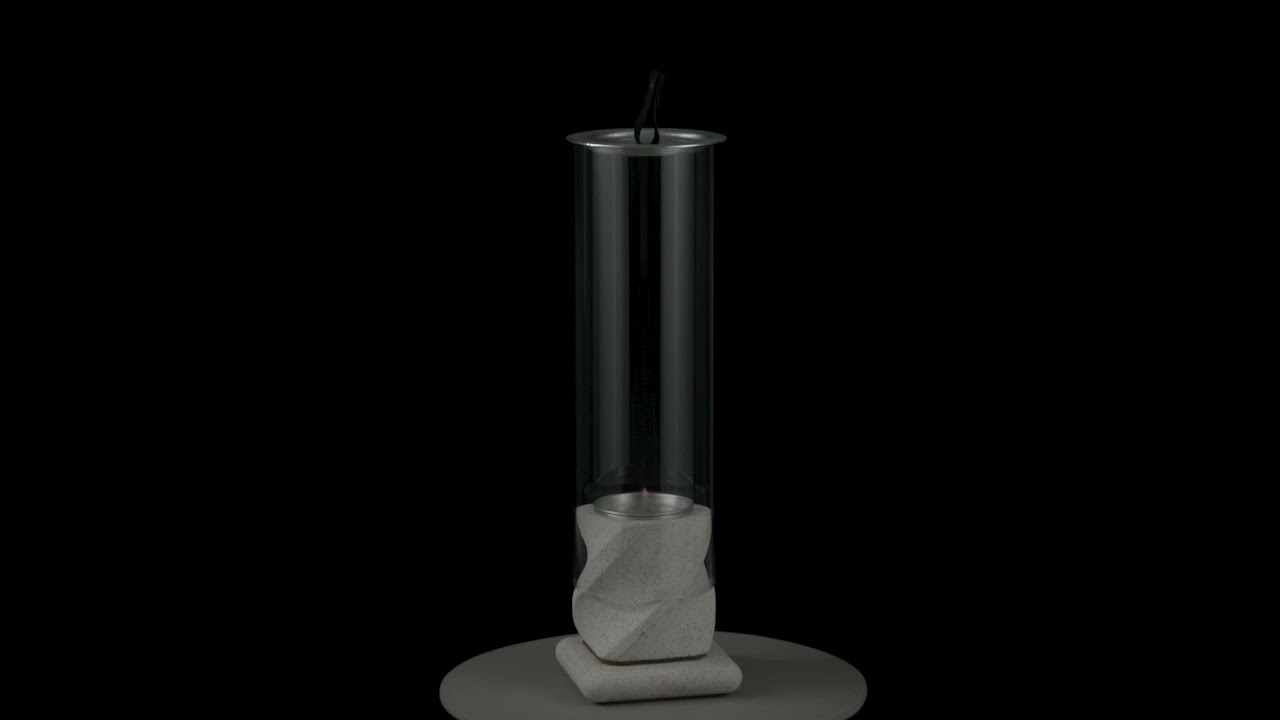 アウトドアで本物の『炎』を飾る。ポータブルファイアーランプ『MENKA