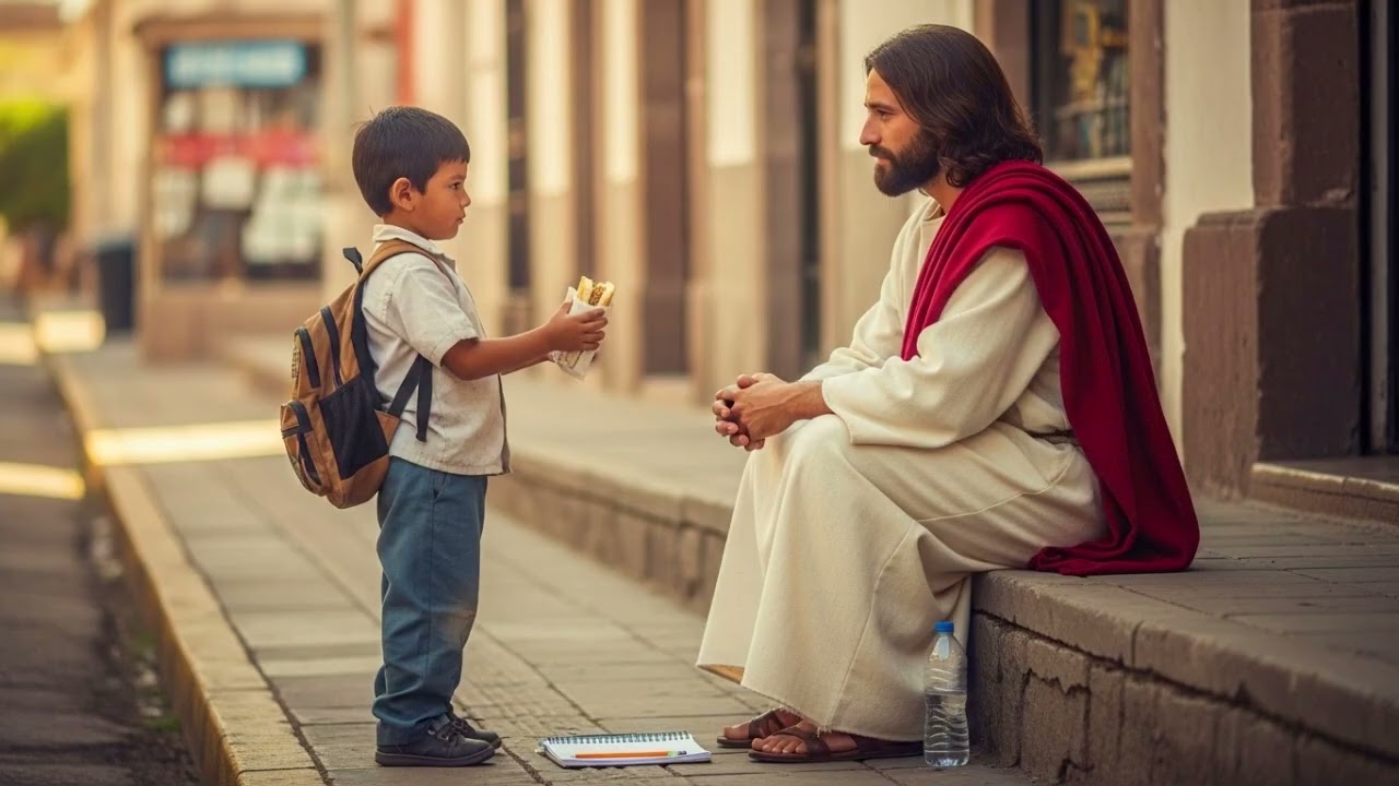 UN NIÑO LE DIO SU MERIENDA A UN HOMBRE DESCONOCIDO… Y ERA JESÚS