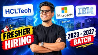 HCLTech, Microsoft & IBM Hiring 2026 | Freshers & Experienced | Software & AI Jobs | Apply Now