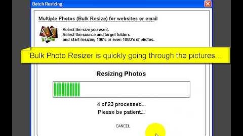 Resize Multiple Photos Using Bulk Photo Resizer