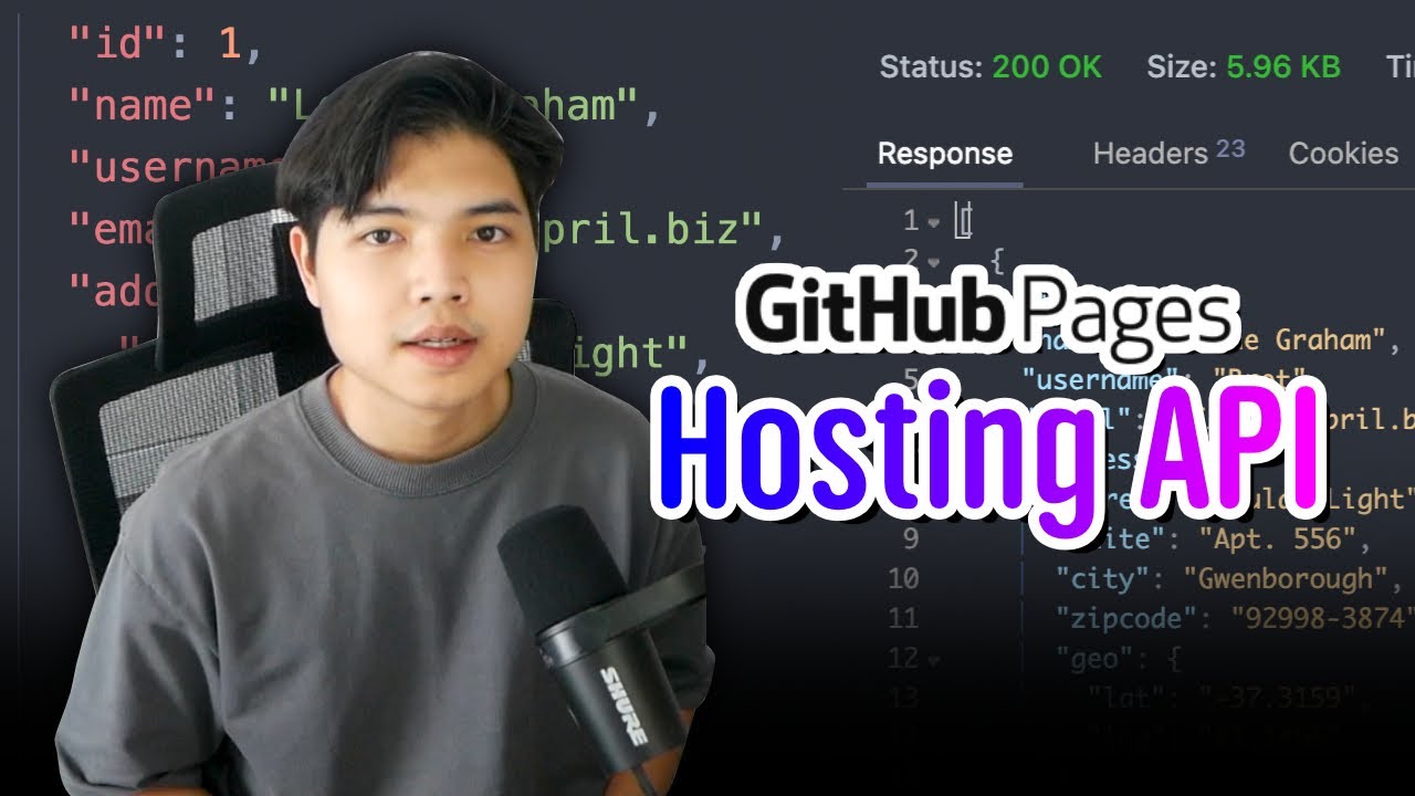 สอนวิธีการ Hosting API ด้วย GitHub Pages ทั้งง่ายและฟรี!! 👨‍💻💯 - YouTube