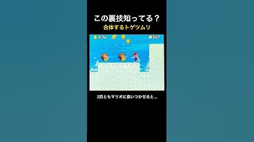 【DS Newマリオ 裏技】合体するトゲツムリ  #shorts  #Newマリ  #Newスーパーマリオブラザーズ  #バグ