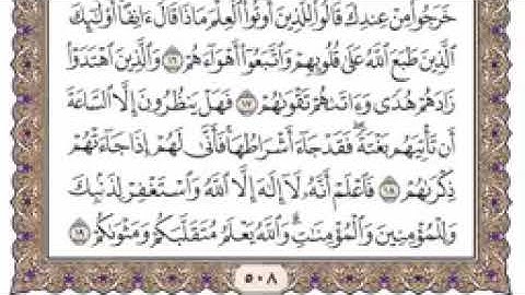 سورة محمد مكتوبة   سعود الشريم