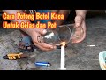 Cara Potong botol untuk Pot dan Gelas