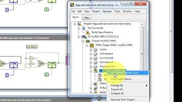 LabVIEW code: Derived clock domains (walk-through)