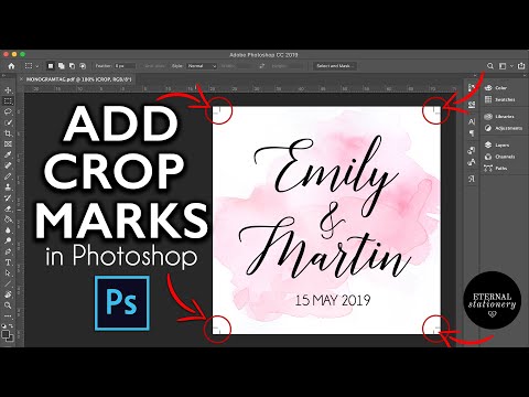 How to add crop / trim marks and bleed in Adobe Photoshop | Eternal Stationery