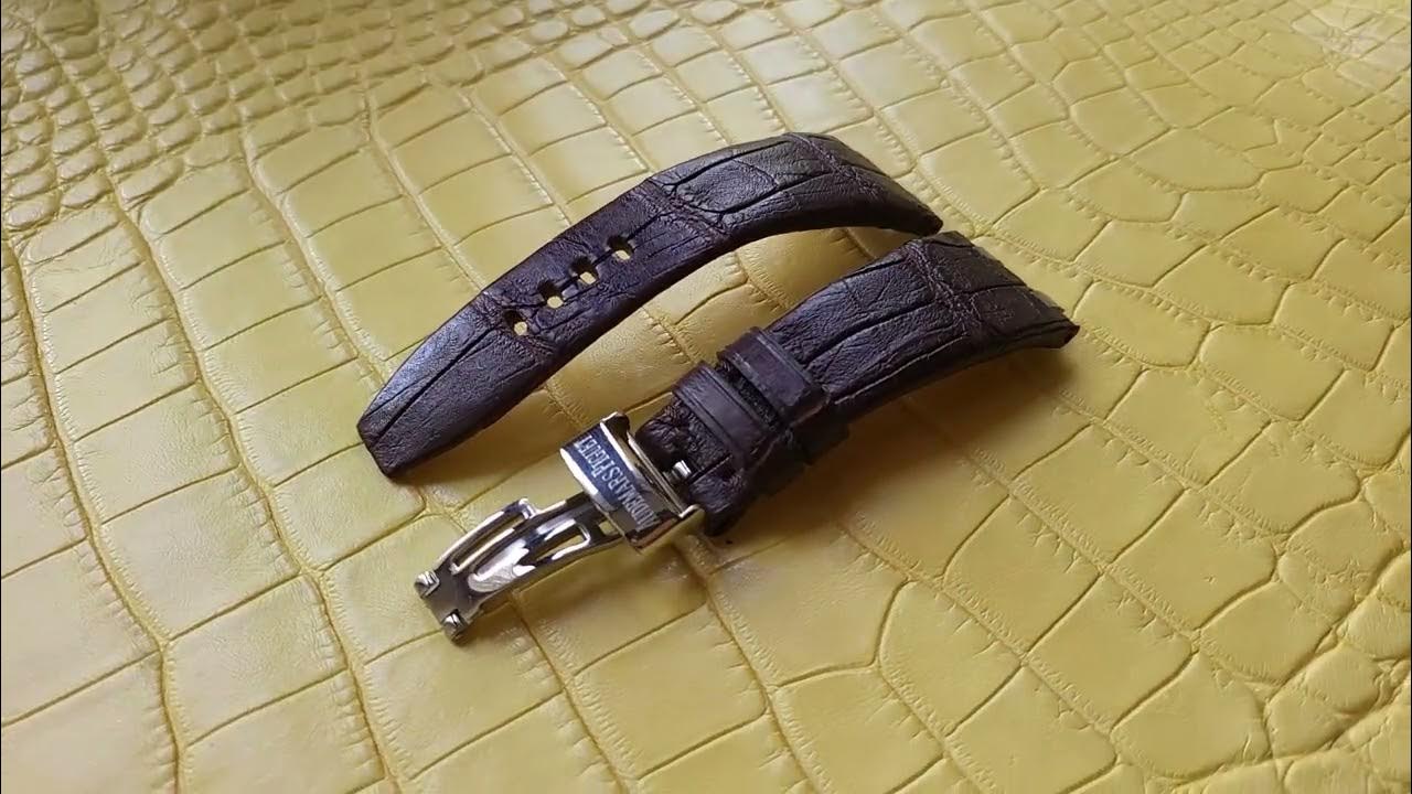 Имиджевый ремешок для часов Audemars Piguet кожа крокодила - YouTube