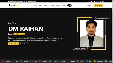 My Personal Portfolio Website | Ready Portfolio Website | Dark Mode | Light mode