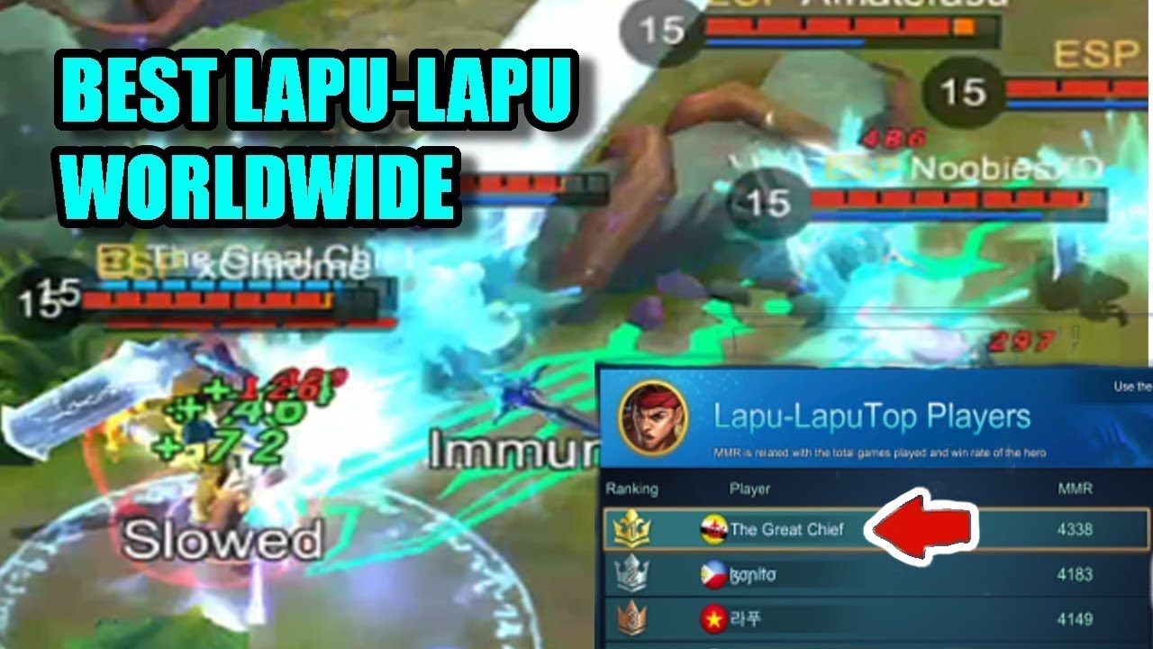 BEST PLAYER LAPU LAPU Mobile Legend Bang Bang YouTube