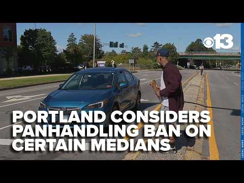 Portland considers new restrictions on panhandling in traffic medians