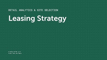 Leasing Strategy — Retail Analytics & Site Selection