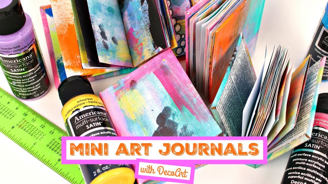 How to Mini Art Journals DecoArt® YouTube