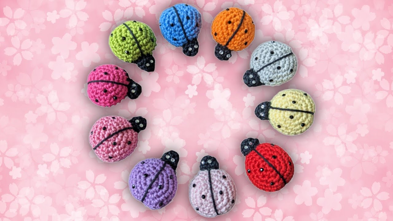 Marienkäfer häkeln 💗🐞🍀 Glücksbringer