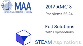 Ace the AMC: 2019 AMC 8 Problems 22 - 24