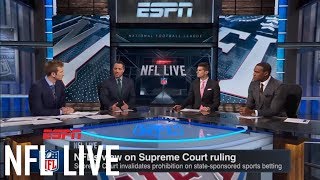 The NFL is 'a little behind' on sports gambling, compared to NBA and MLB | NFL Live | ESPN