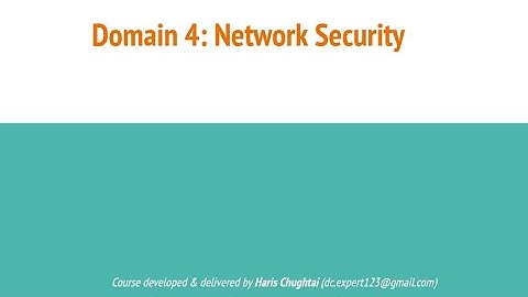 Part 2d - Domain 4 Network Security ISC2 CC Course Certified in Cybersecurity by Haris Chughtai