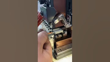 HH-MH Terminal Crimping Applicator is processing linked 250 insulation terminals