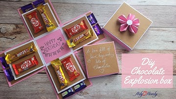 Chocolate explosion box tutorial| How to make Explosion box| Sheetal Khajure Ankalkote