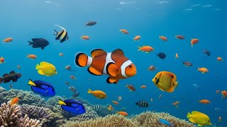 “Silent Ocean Drift • Serene Aquarium Visuals & Gentle Piano for Deep Focus”