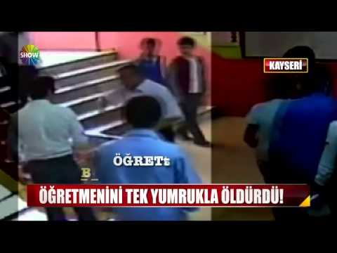 Kayseri'de Öğrenci Öğretmenini Tek Yumrukla Öldürdü