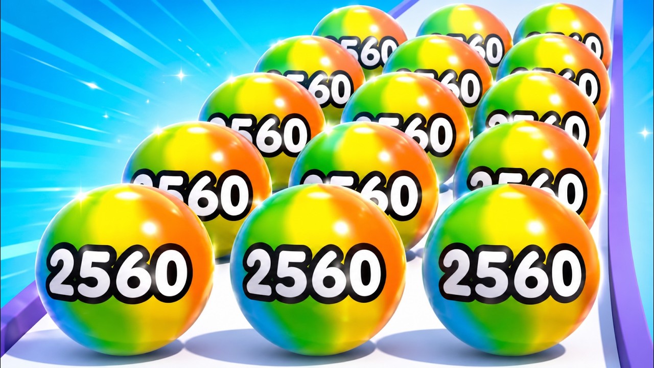Ultimate 2560 Ball Challenge – Massive Number Balls Race to the Finish ...