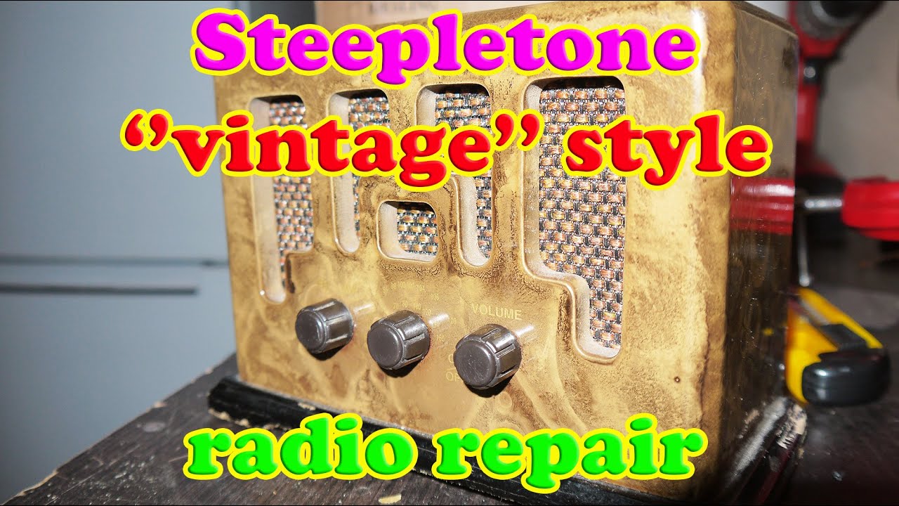 Steepletone ''vintage'' style radio repair YouTube
