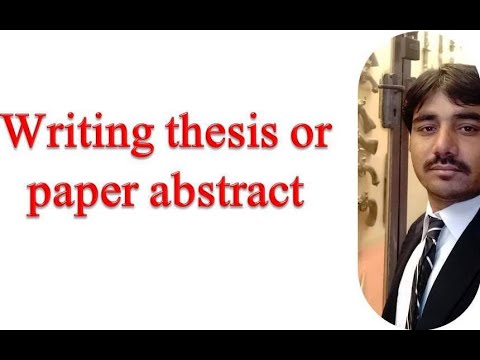 How to write the abstract for dissertation, thesis and research articles