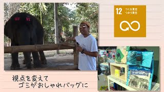 【SDGs】ゾウのエサ袋をアップサイクル！視点を変えてゴミがオシャレバッグに／Seeds of happiness（2021/3/27）