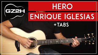 Hero Guitar Tutorial - Enrique Iglesias Guitar Lesson |Fingerpicking + Chords + Solo|