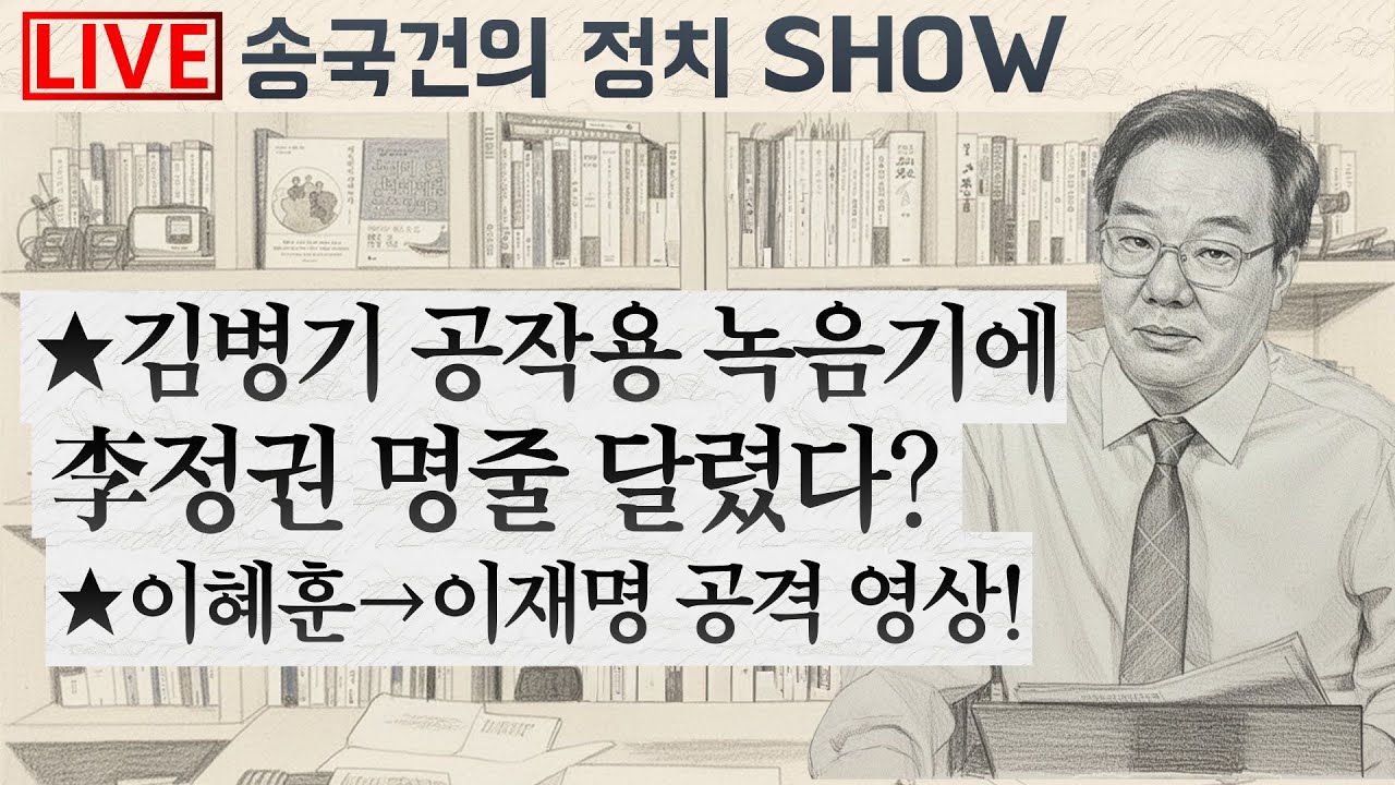 ★김병기 공작용 녹음기에 李정권 명줄 달렸다? ★이혜훈→이재명 공격 영상!