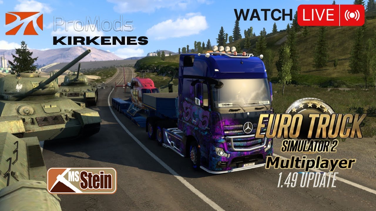 Kirkenes Norway || Euro Truck Simulator 2 Live.