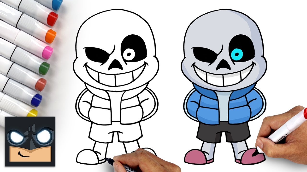 How To Draw Sans | Undertale - YouTube