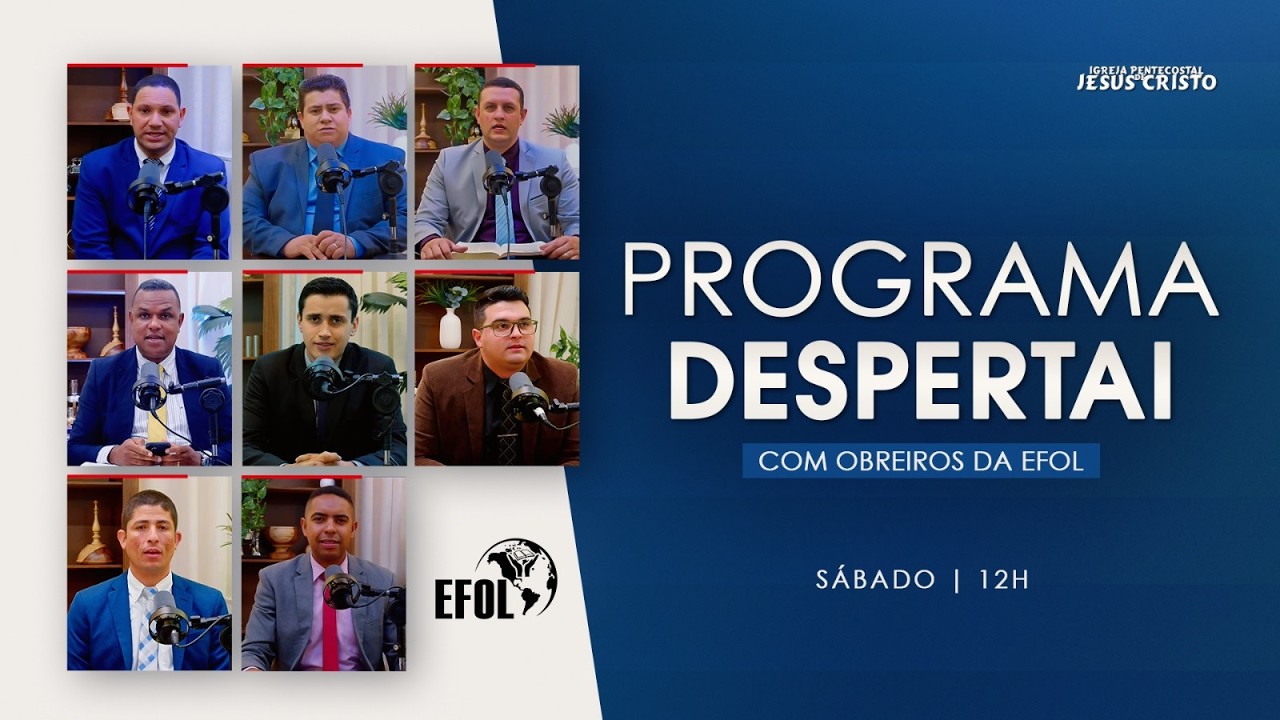Programa Despertai | 06/06/2026 | Sábado | @IPJCOFICIAL | EFOL