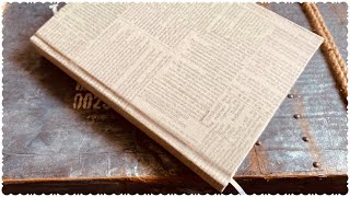 Journal from envelopes and newspapers full tutorial / Making Piercing cradle