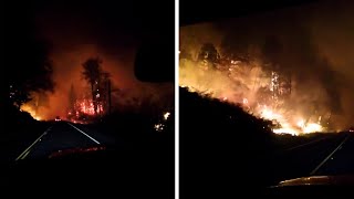 video: California wildfires: 16 dead and hundreds of homes destroyed as half a million people in Oregon flee flames