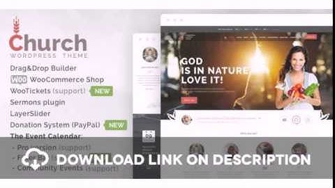 Church and Events - Responsive WordPress Theme Free Download