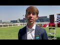 Jockey Tyler Gafflione from Dubai on Dubai World Cup night