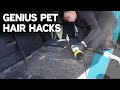 Remove Pet hair from car the EASY WAY with this Hack!