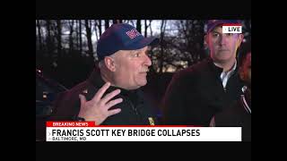 BREAKING NEWS: Francis Scott Key Bridge Collapses after being hit by ship in Baltimore (3/26/24)
