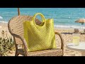 كروشيه اصنعي حقيبة الصيف الترند بنفسك! 👜 بغرزة سهلة ومميزة للمبتدئين crochet bag